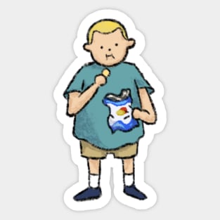 Bobby Potato Chip Hill Sticker